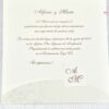 Elegáns krém virágos esküvői meghívó - White Angel Esküvői Szalon