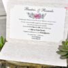 Virágos fa mintás esküvői meghívó - White Angel Esküvői Szalon