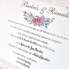 Virágos fa mintás esküvői meghívó - White Angel Esküvői Szalon