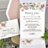 Modern mintás szürke esküvői meghívó - White Angel Esküvői Szalon