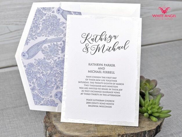 Esküvői meghívó választható borítékkal 2 - White Angel Esküvői Szalon