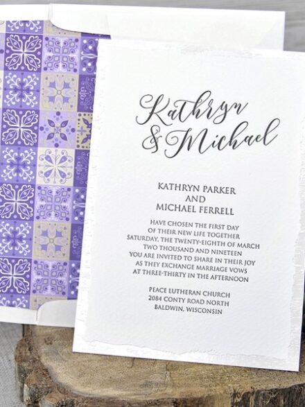 Esküvői meghívó választható borítékkal 3 - White Angel Esküvői Szalon