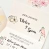 Flamingós dobozos esküvői meghívó